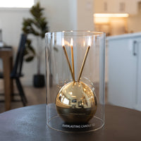 Glass Hurricane Vase for Candles – Clear