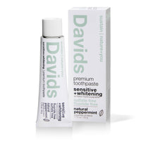 Davids travel size premium toothpaste / sensitive+whitening