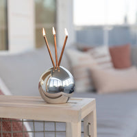 Neva Vase - Silver Metallic