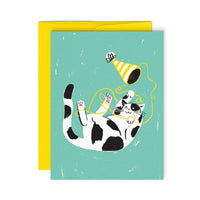 Chat Taquin Greeting card