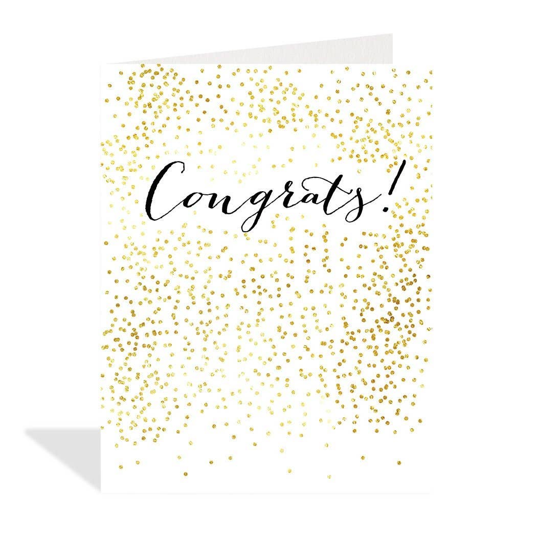 Gold Confetti Congrats!