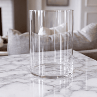Glass Hurricane Vase for Candles – Clear
