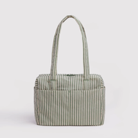 Baggu Everyday Cloud Bag - Sage Stripe