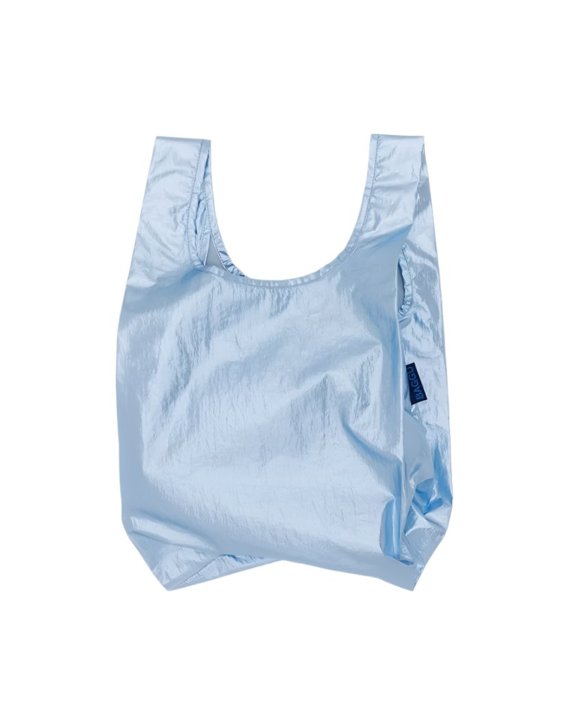 Baby Baggu Reusable Bag - Metallic Light Blue – Garden City Essentials