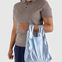 Baby Baggu Reusable Bag - Metallic Light Blue