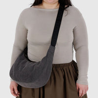 Baggu Medium Crescent - Washed Black Denim