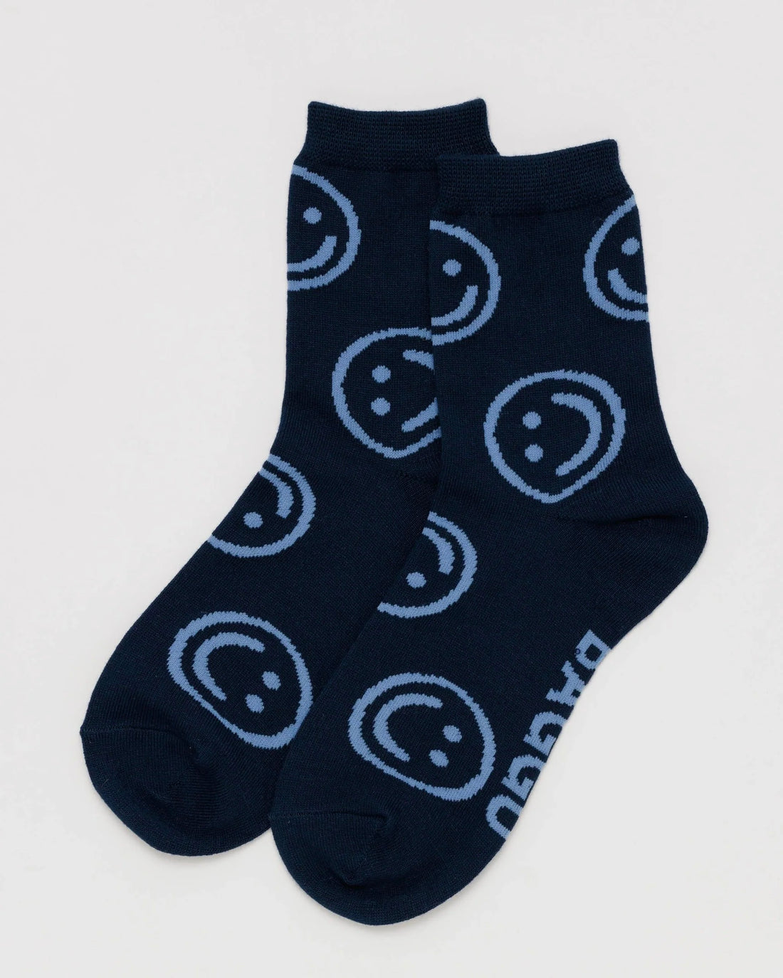 Crew Socks - Navy Happy