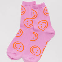 Crew Socks - Peony Happy