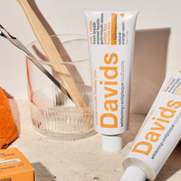 Davids kids + adults nano-hydroxyapatite premium toothpaste / orange vanilla