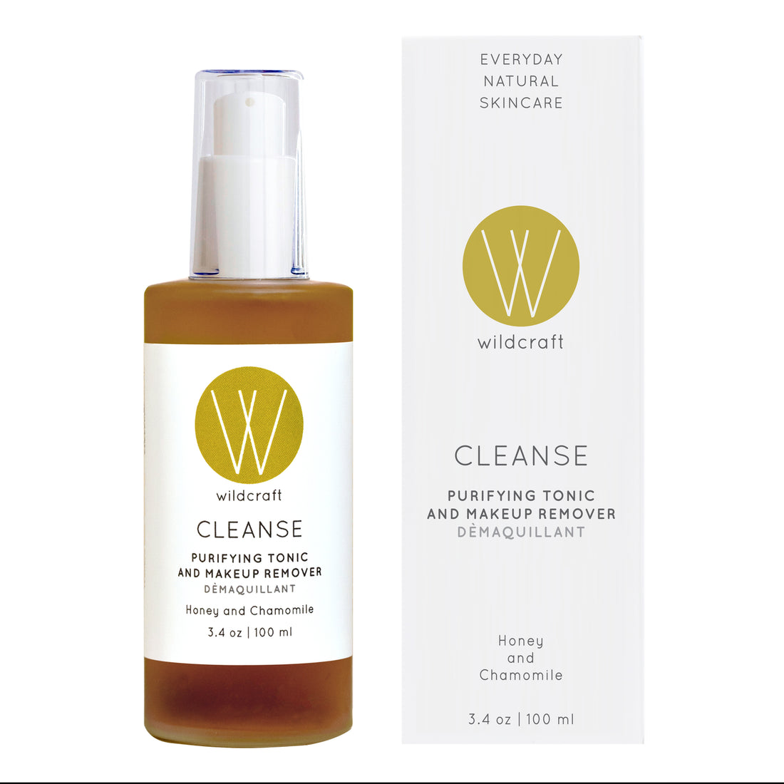Wildcraft Cleanse purifying tonic and makeup remover bottle and packaging on a white background