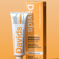 Davids kids + adults nano-hydroxyapatite premium toothpaste / orange vanilla