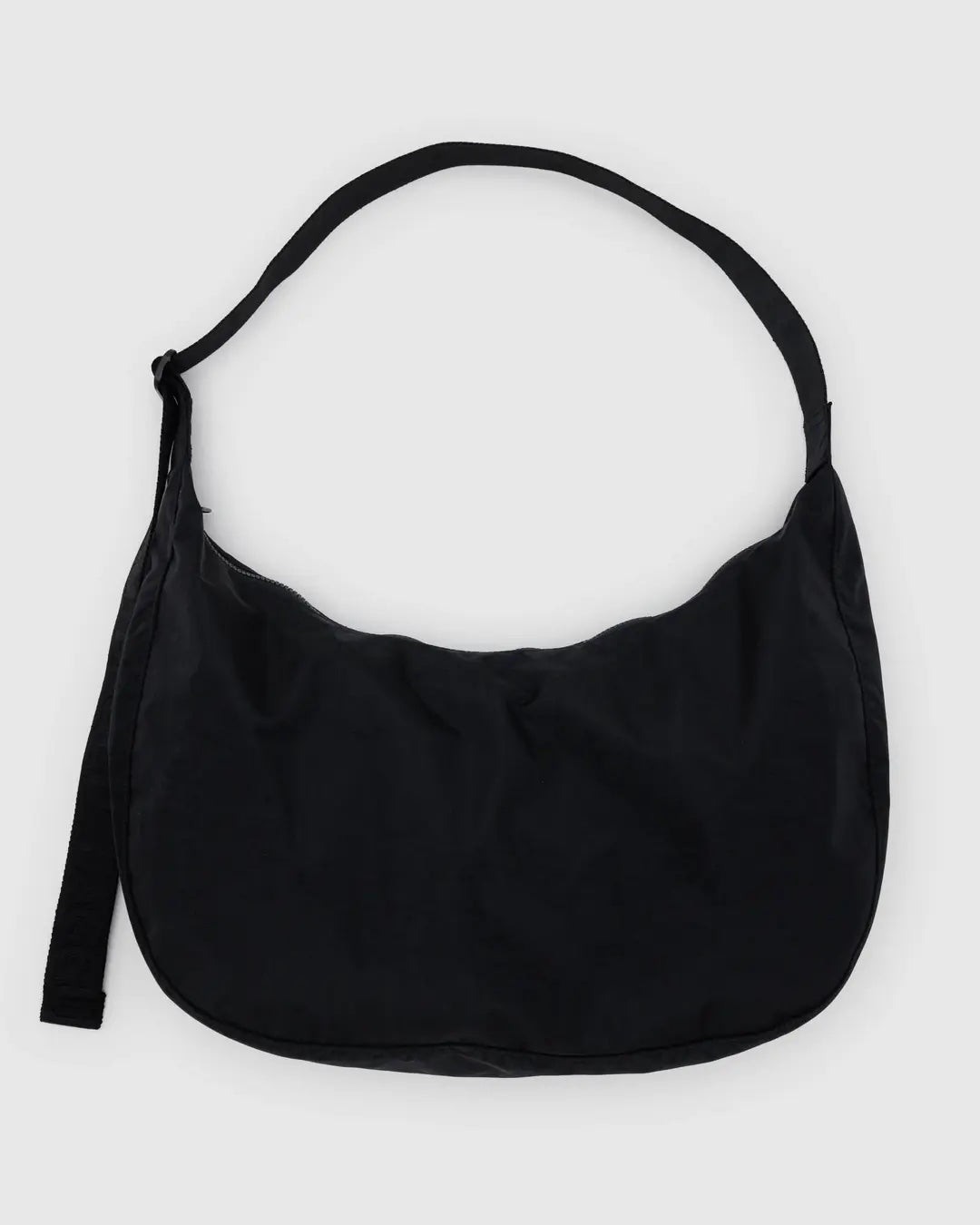 baggu large black crescent bag against a white background