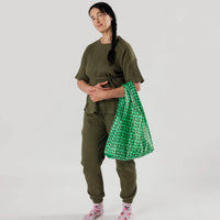 Baggu Reusable Bag - Wavy Gingham Green