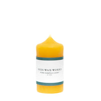 Three Inch Pillar Beeswax Candle