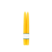 Hand Dipped Beeswax Taper Candle Pair