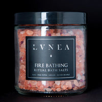 FIRE BATHING Ritual Bath Salts - blood orange, rose, pink pepper, ginger