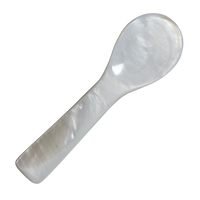 living libations tiny two inch mother of pearl spoon