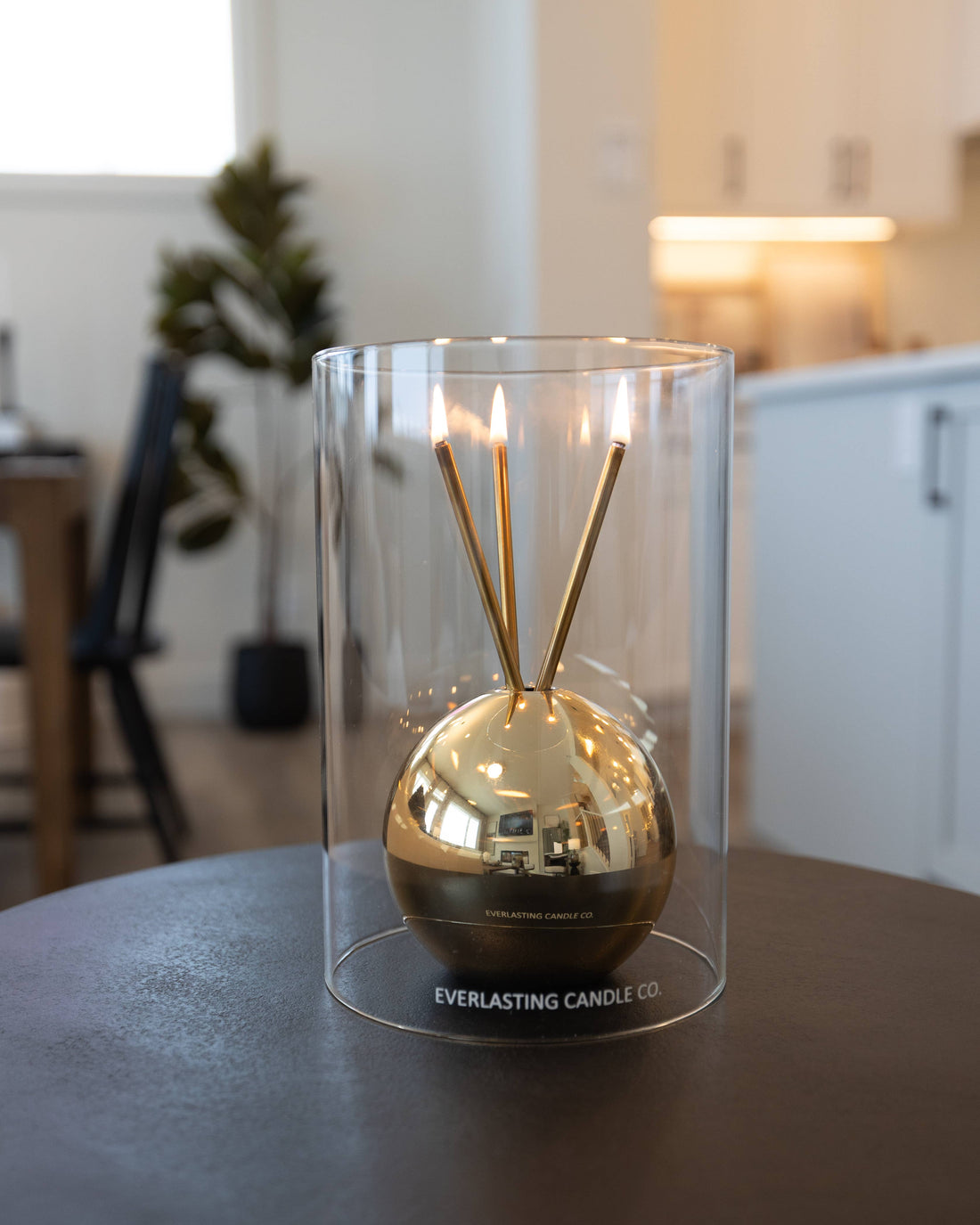 Glass Hurricane Vase for Candles – Clear