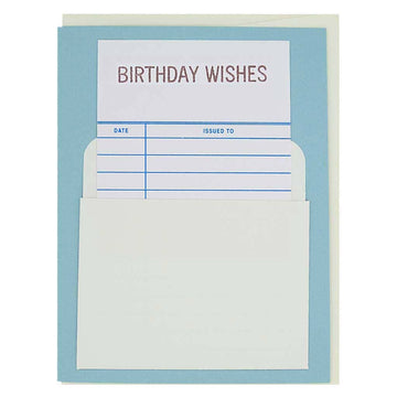 Library Birthday Card