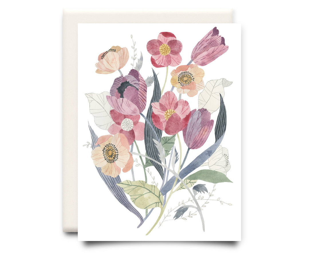 Tulip Bouquet | Floral Greeting Card
