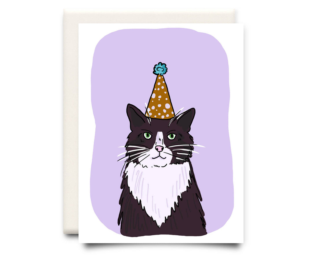 Cat in a Hat | Birthday Greeting Card