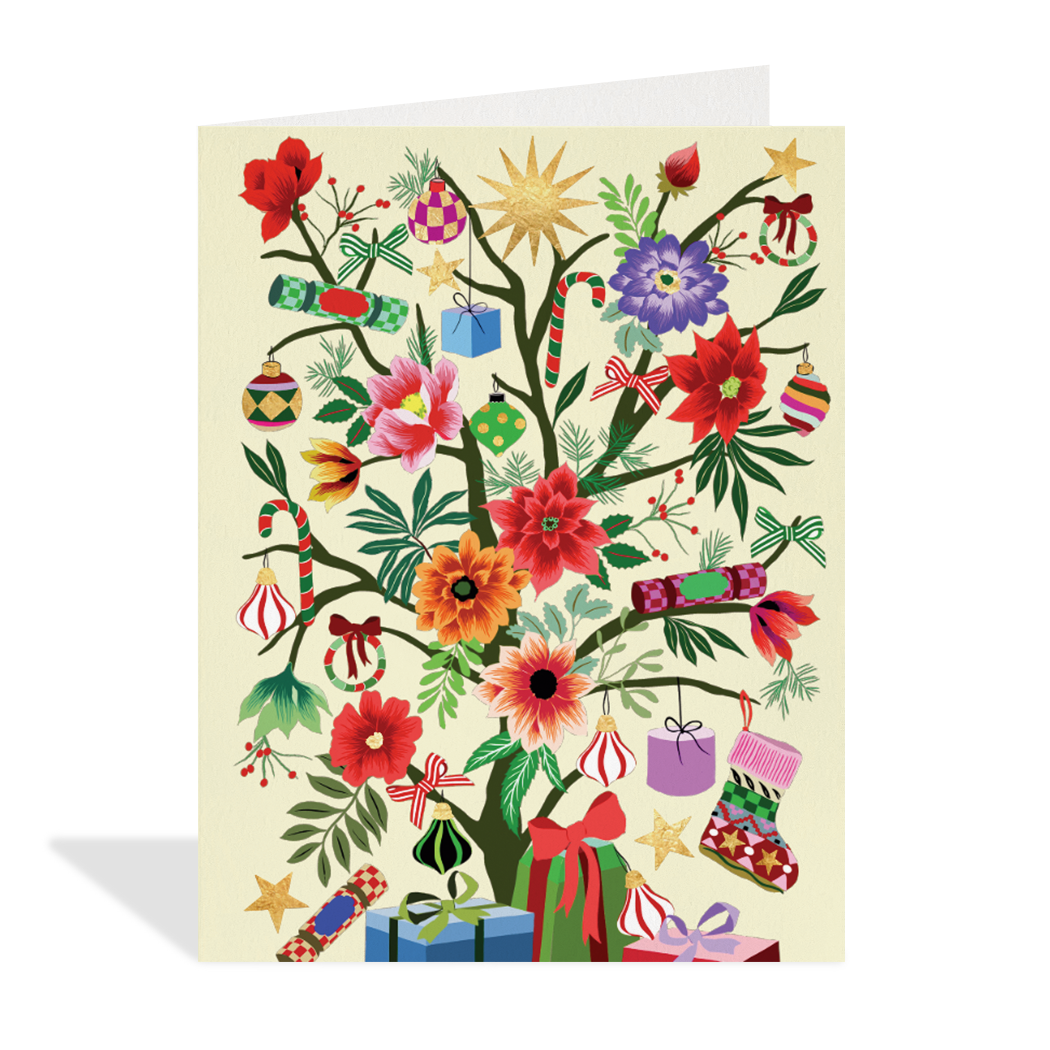 Flower Tree Greeting Card