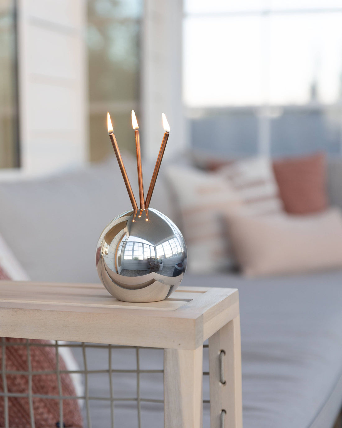 Neva Vase - Silver Metallic