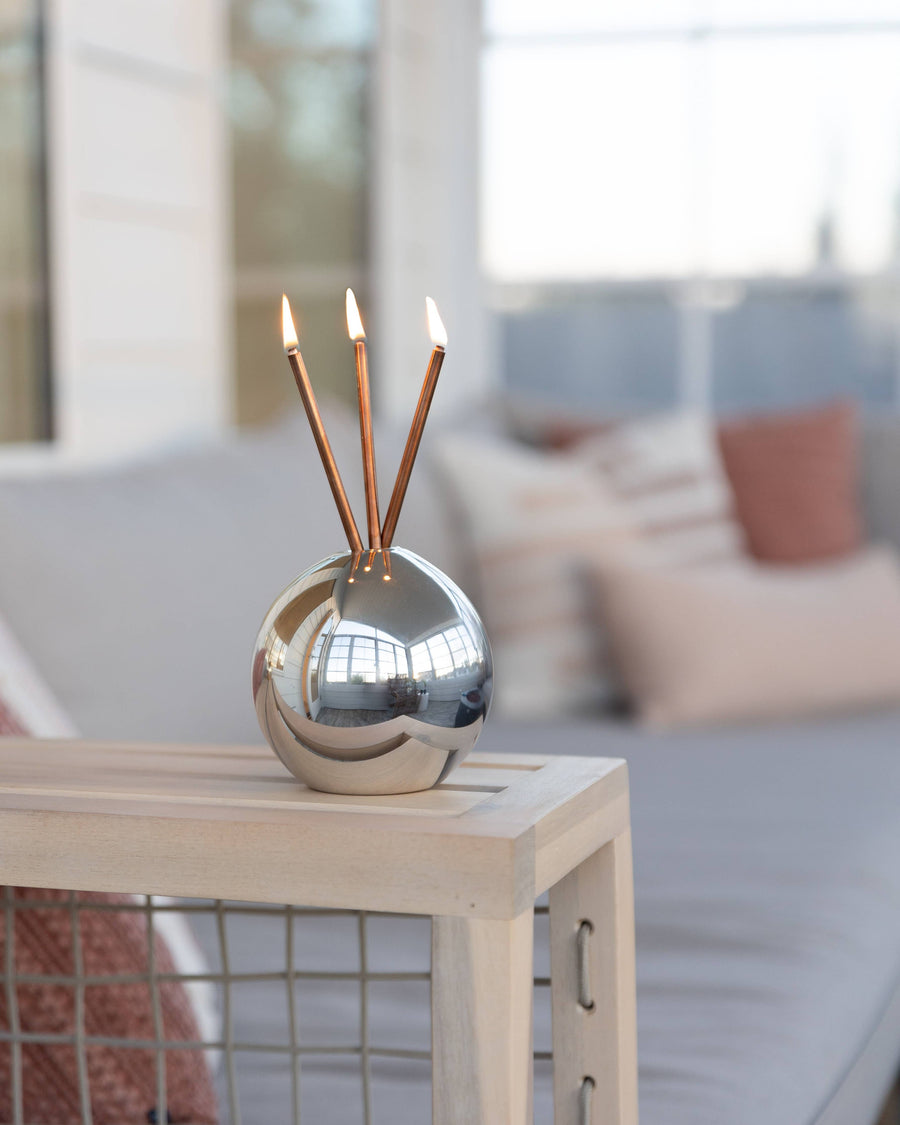 Neva Vase - Silver Metallic