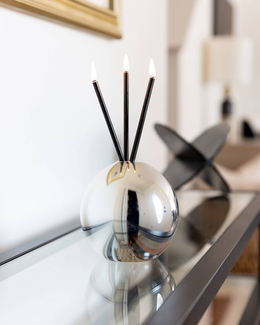 Neva Vase - Silver Metallic