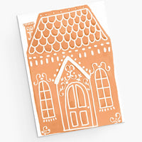 Enchanted Gingerbread House - Christmas Greeting Card