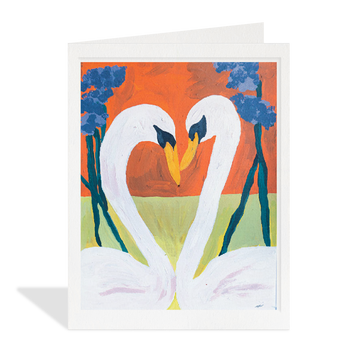 Swan Heart Card