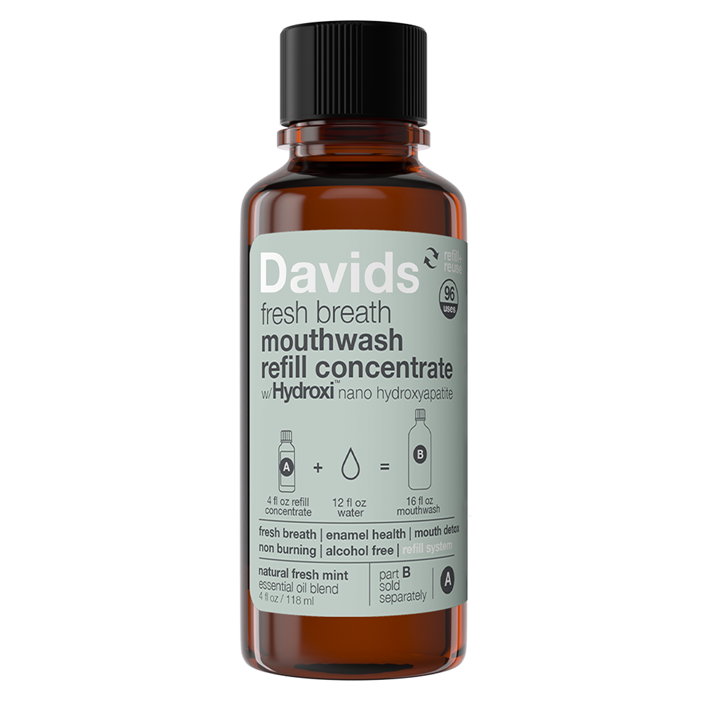 Davids Hydroxi™ fresh breath mouthwash - natural fresh mint