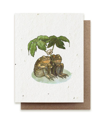 Two Toads Together Plantable Herb Seed Card