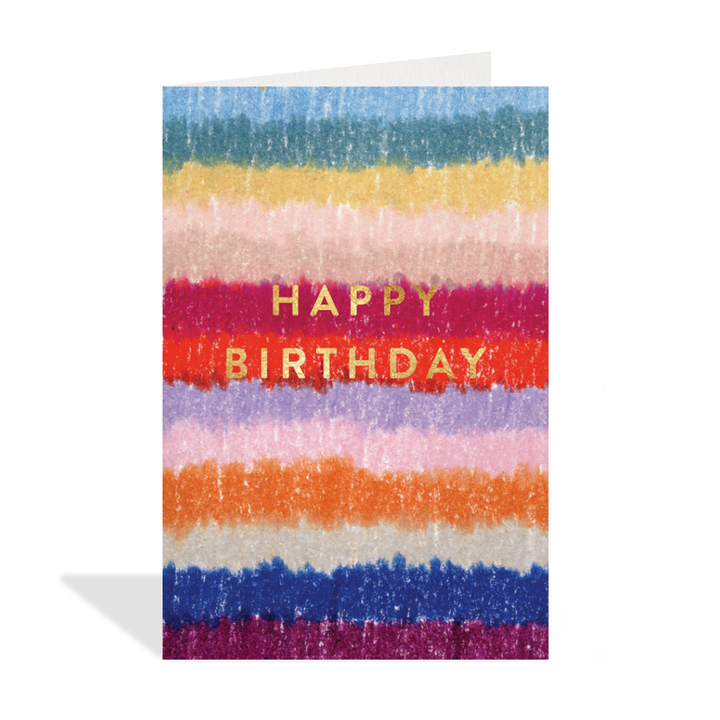 Birthday Stripes Petite Card