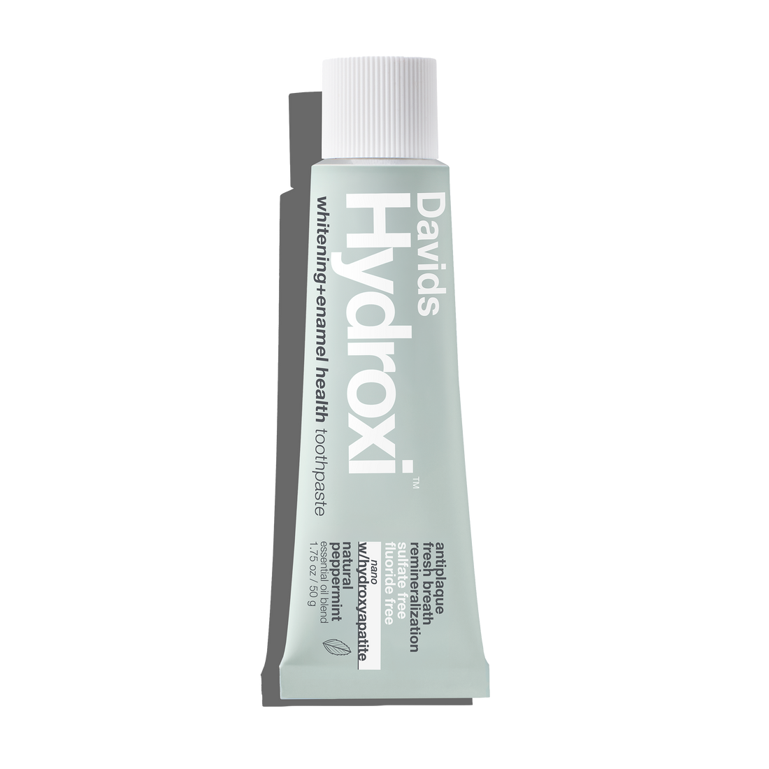 Davids Hydroxi™ travel size toothpaste / whitening + enamel health nano-hydroxyapatite / peppermint