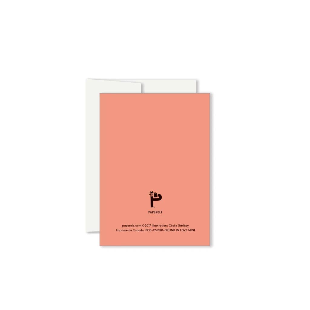 Drunk in Love Miniature Greeting Card