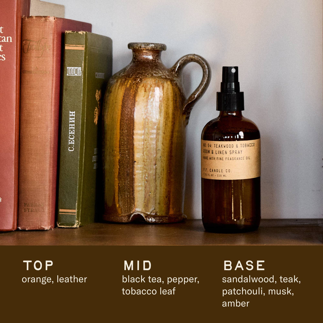 Teakwood & Tobacco Room & Linen Spray