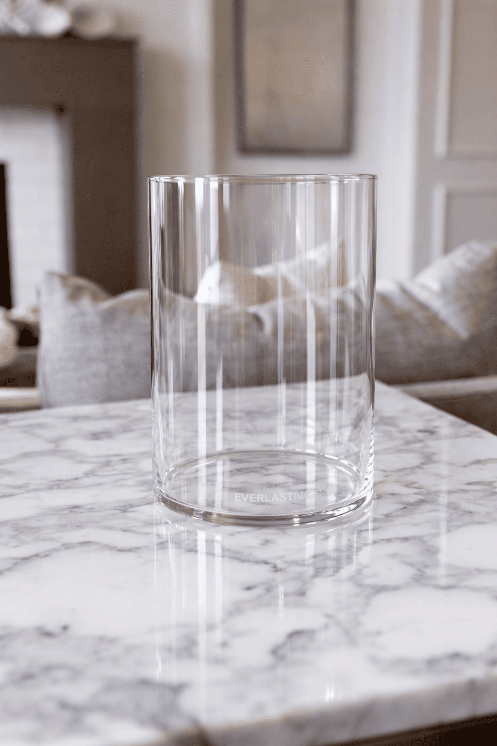 Glass Hurricane Vase for Candles – Clear