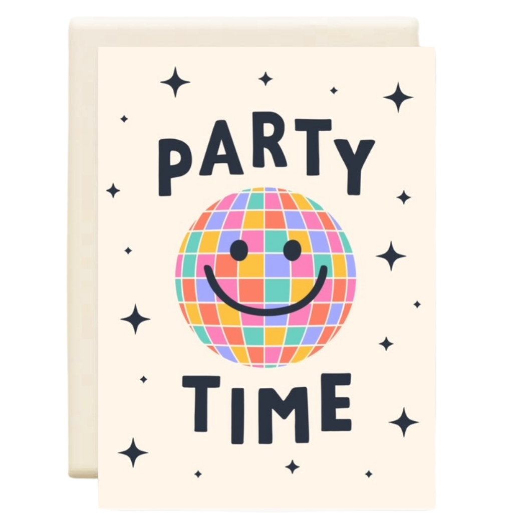 Party Time Globe  | Birthday Greeting Card