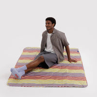 Baggu Puffy Picnic Blanket - Gradient Stripe