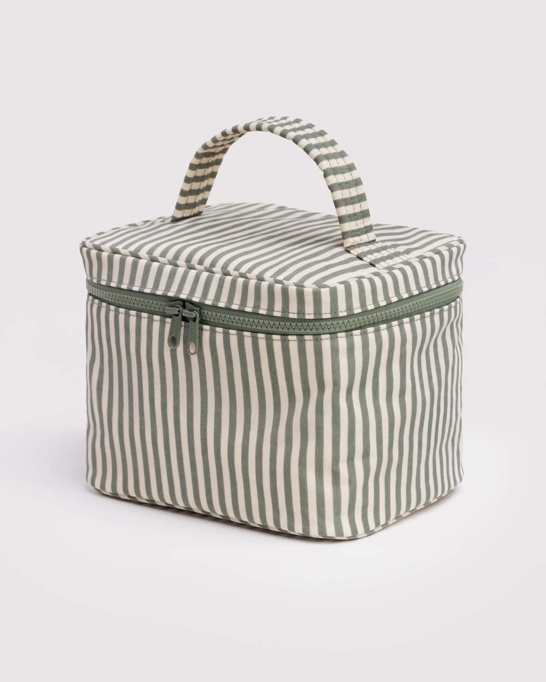 Baggu Large Cosmetic Case - Sage Stripe