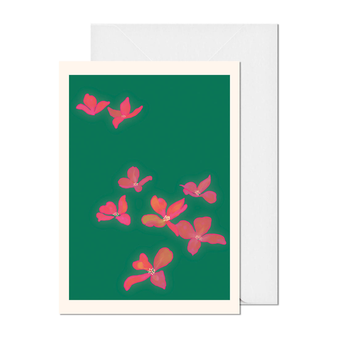 Pink Flowering Dogwood Greeting Card