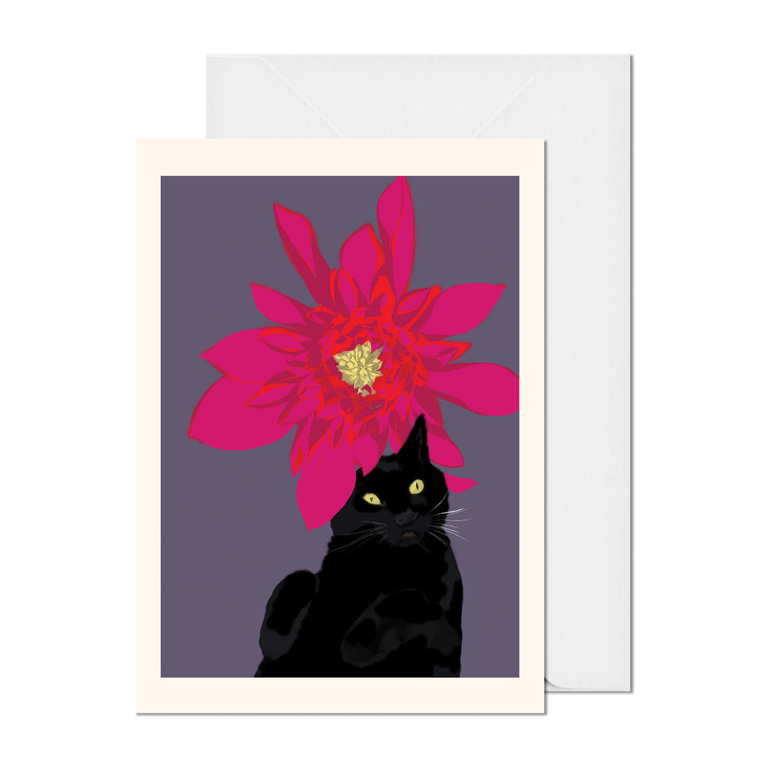Sparkle and the Dahlia Greeting Card