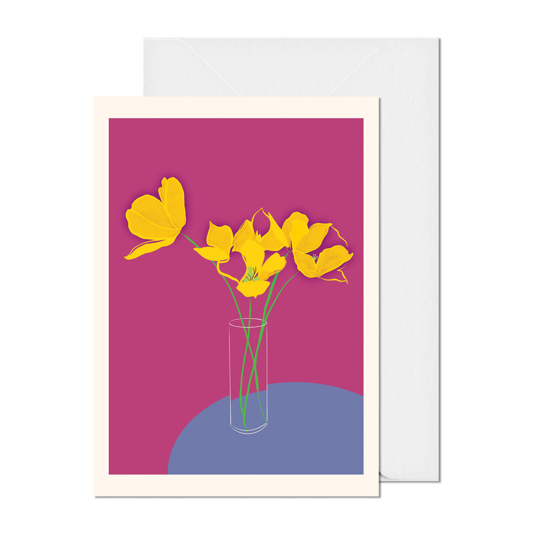 Yellow Tulips Greeting Card