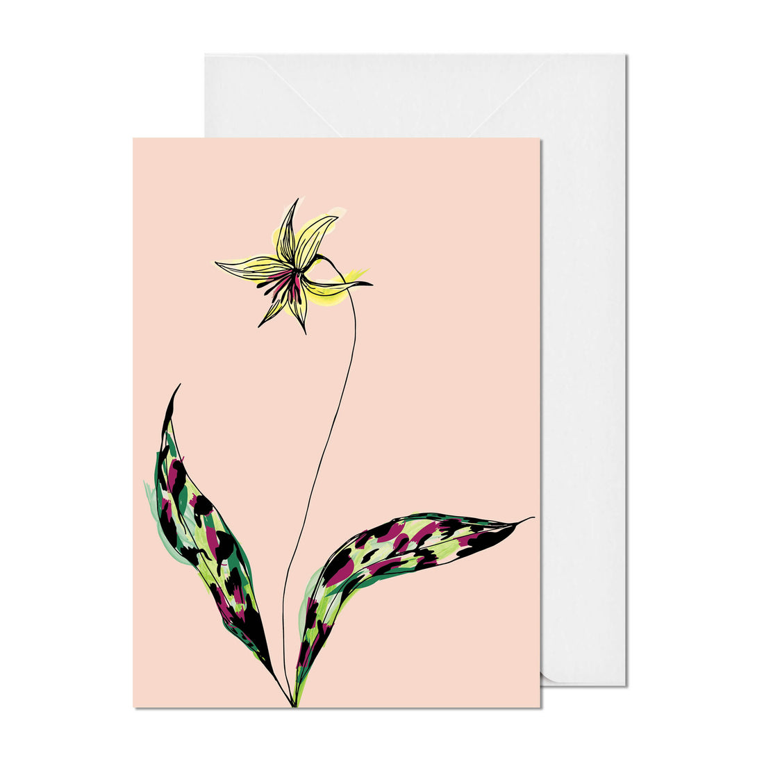 Yellow Trout-Lily Greeting Card