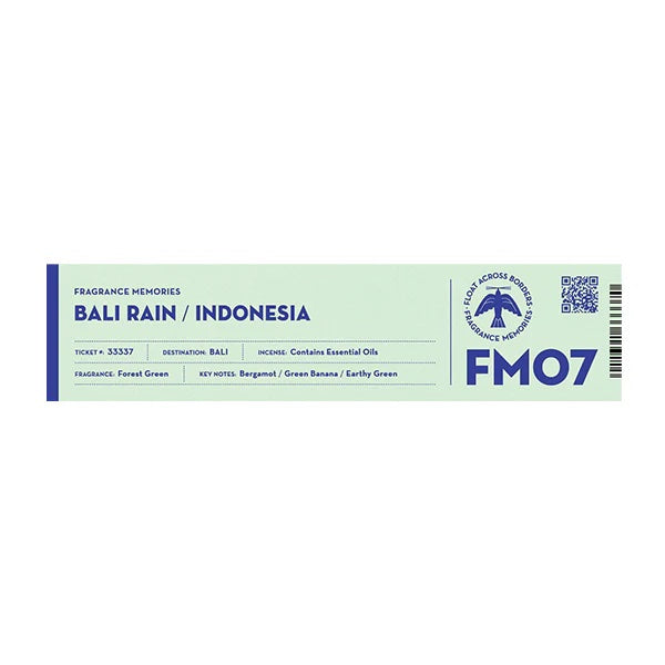 Fragrance Memories - FM 07 Bali Rain / Indonesia