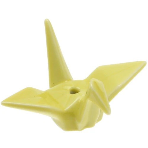 Crane Incense Holder - Yellow
