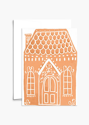 Enchanted Gingerbread House - Christmas Greeting Card