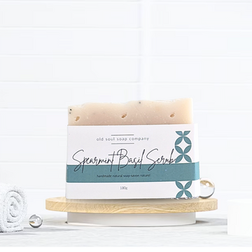 Spearmint Basil Scrub Soap