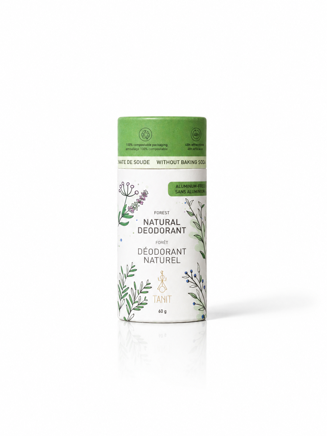 Natural Solid Deodorant – 48-Hour Protection (Probiotic Formula)